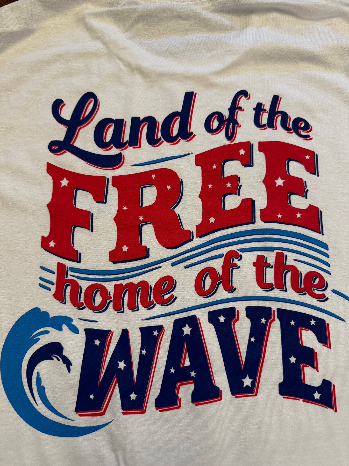 Home of the Wave-White T Shirt